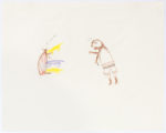 Luke Anguhadluq - untitled (man and dogs attacking caribou)