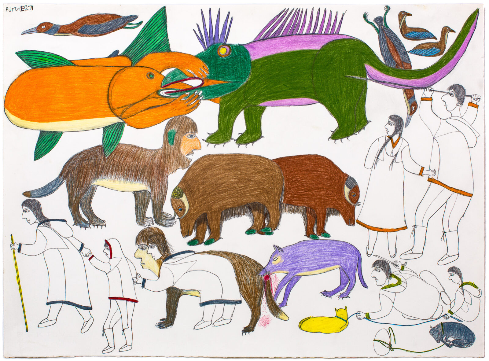 Janet Kigusiuq - untitled (creatures)