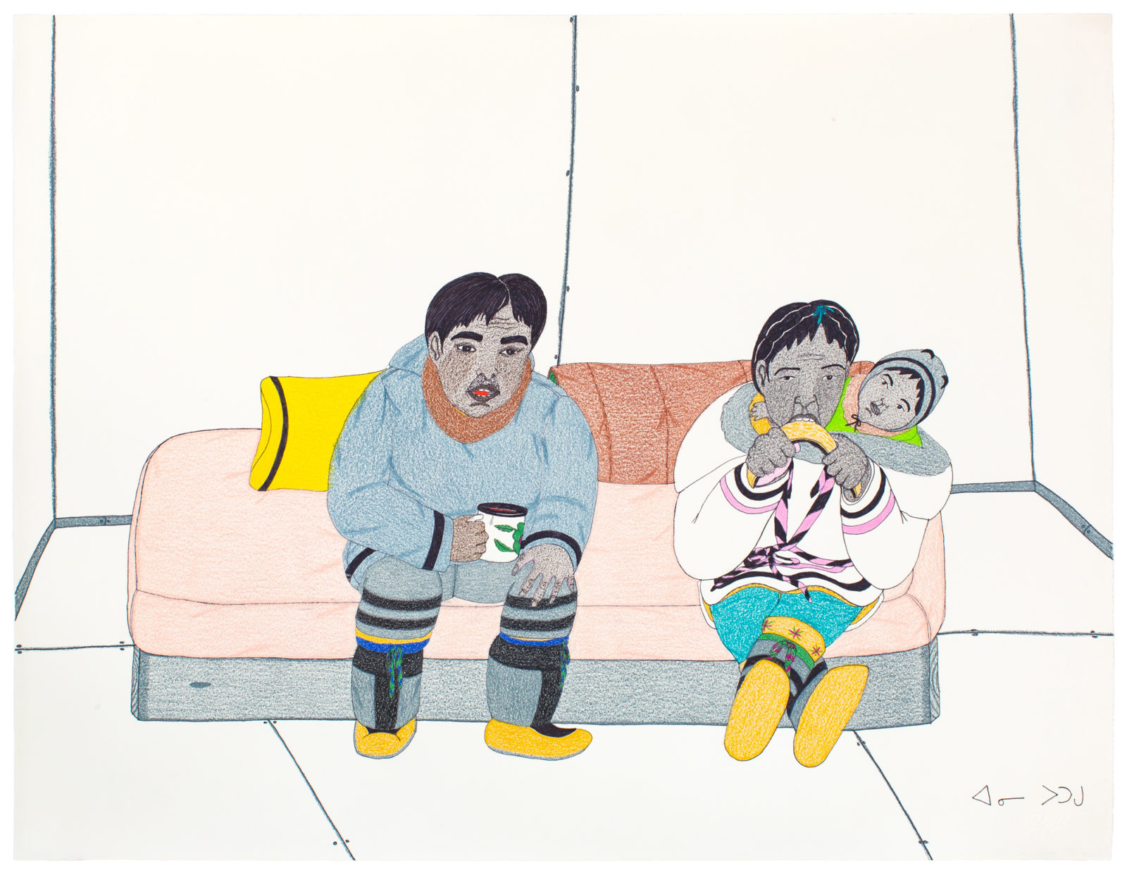 Annie Pootoogook - untitled (softening skin)