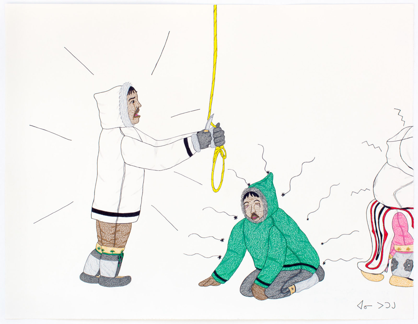 Annie Pootoogook - Hanging