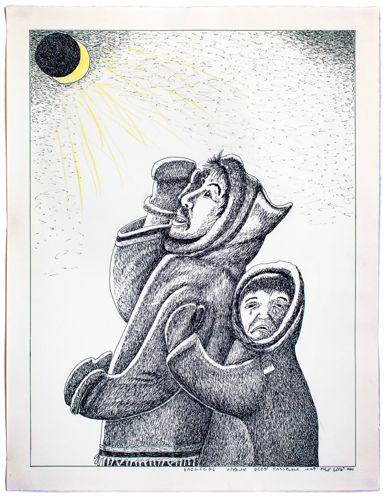 Kananginak Pootoogook - untitled (eclipse)