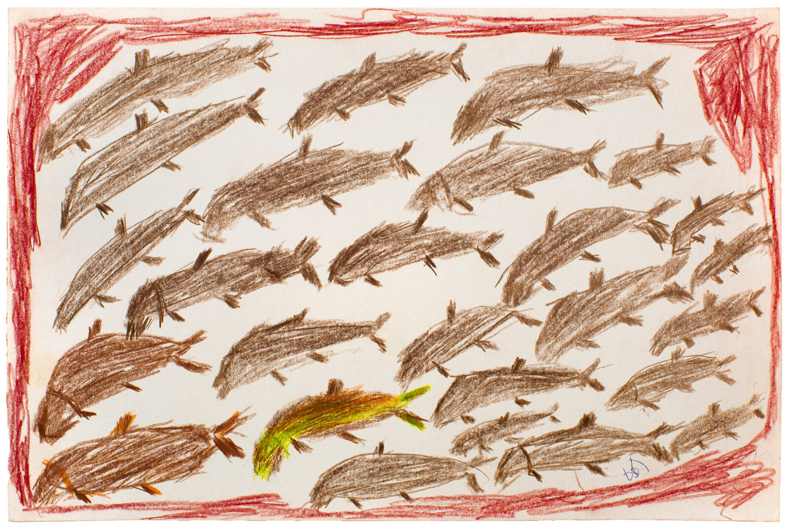 John Kavik - untitled (many fish)