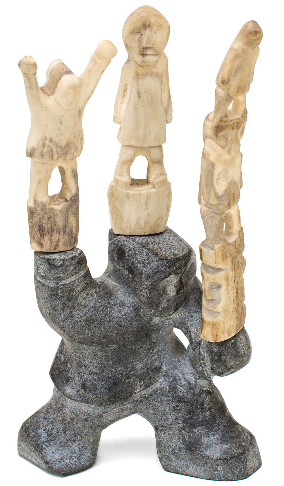 Vital Okoktok - untitled (figure with totems)