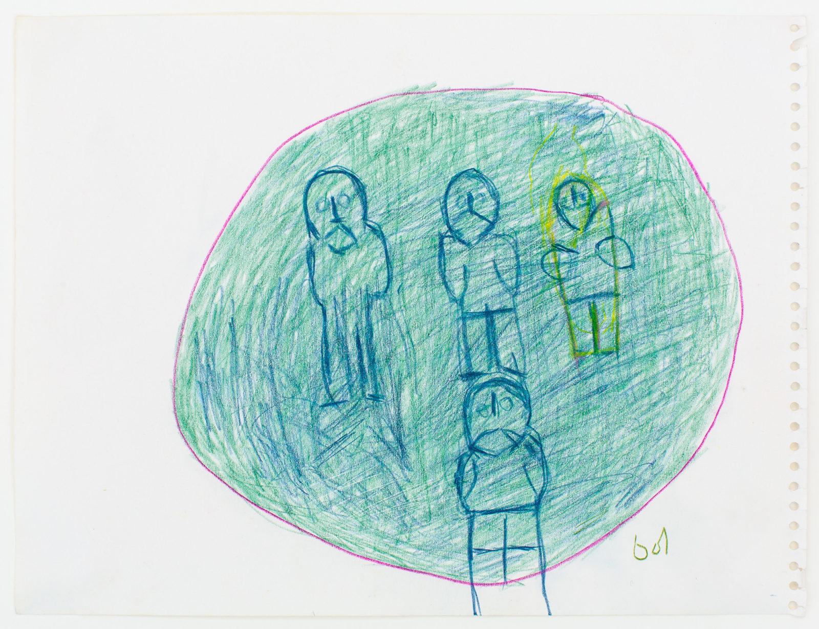 John Kavik - untitled (figures in circle)