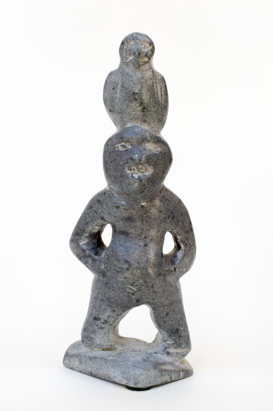 Thomassie Kudluk - untitled (spirit figure with bird)