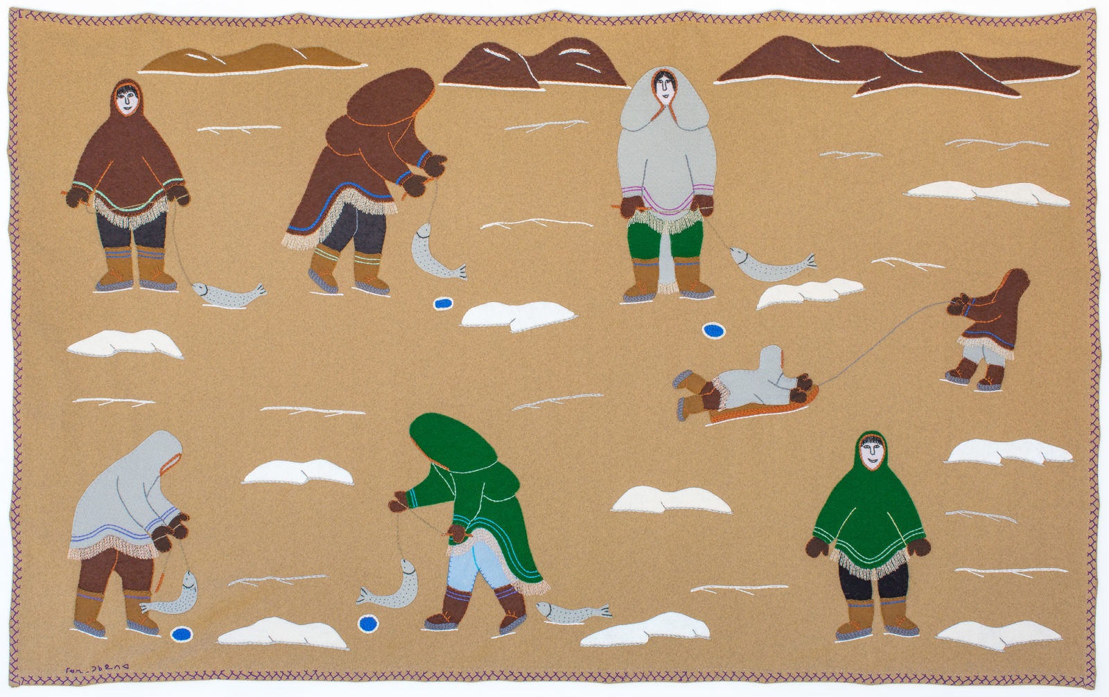 Mary Tookoome - untitled (ice fishing)