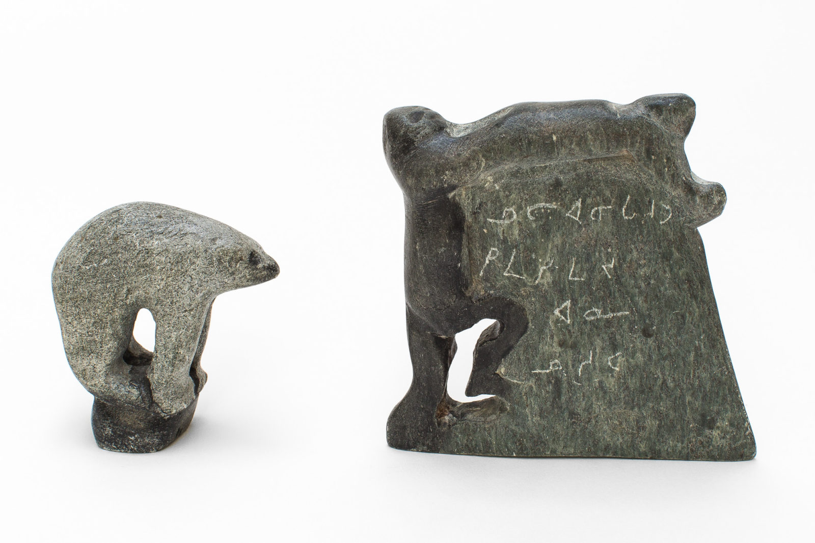 Thomassie Kudluk - untitled (bear and snow block climbers)