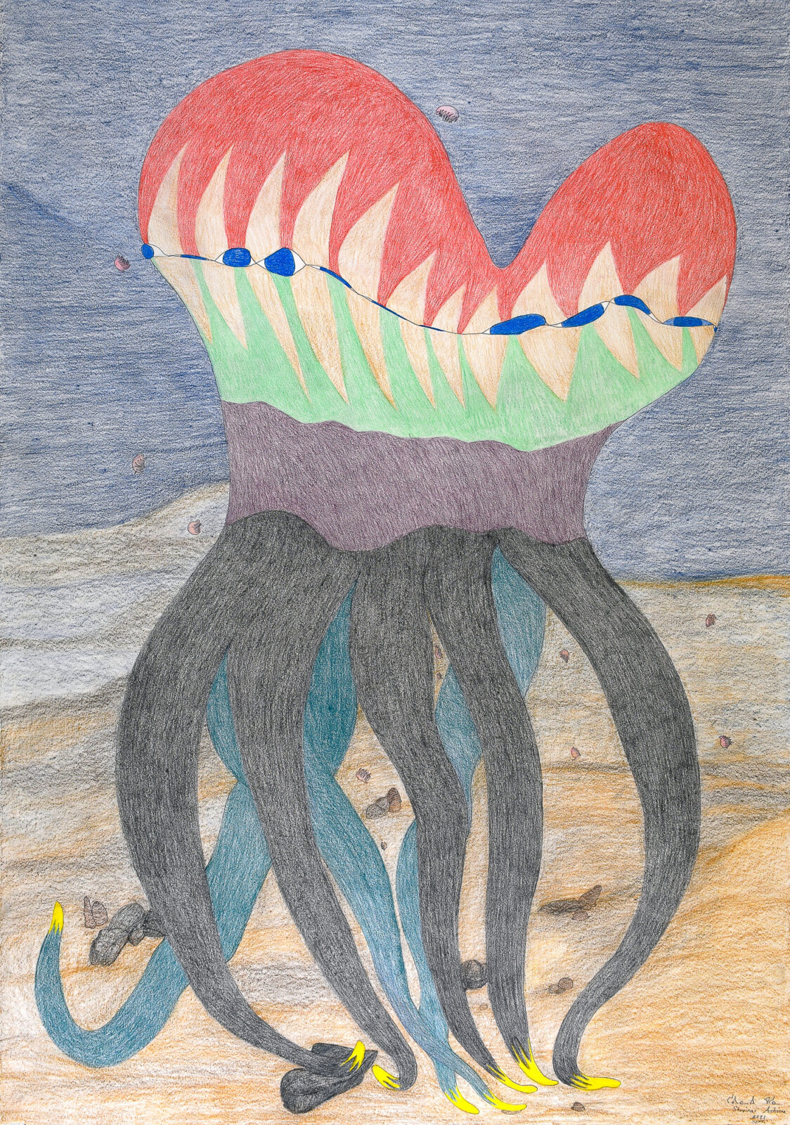 Shuvinai Ashoona - Untitled (surreal Octopus)