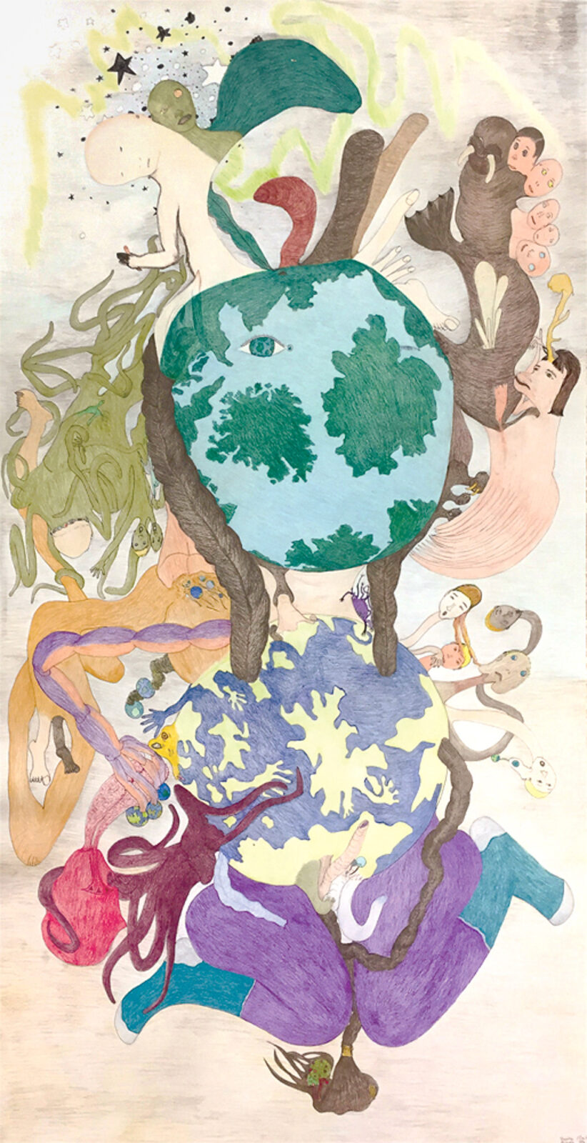 Shuvinai Ashoona - untitled (mother earth)