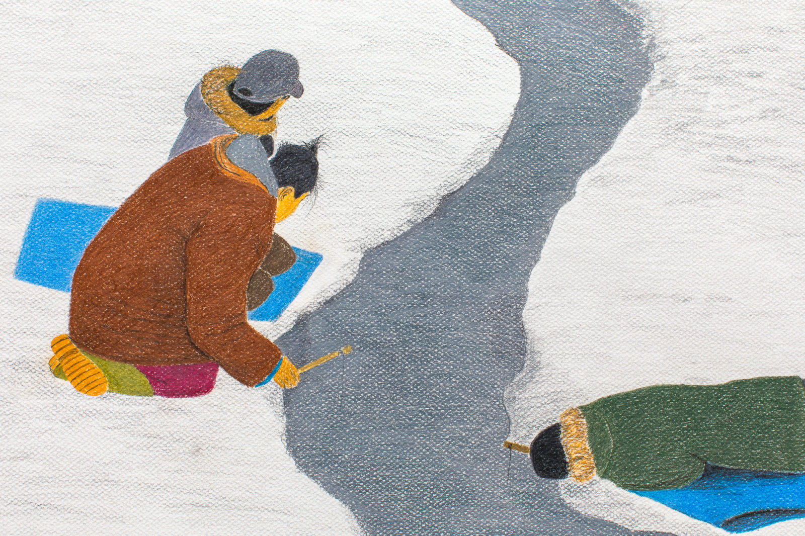 Itee Pootoogook - Jigging Through The Crack In The Fish Lake