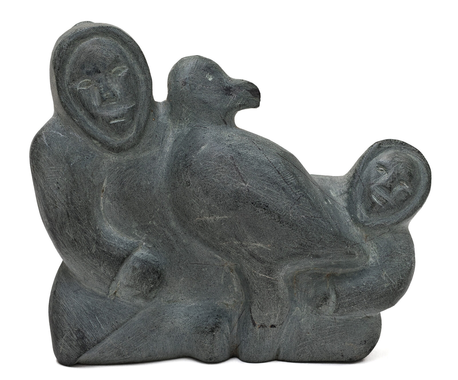 Ada Eyetoaq - untitled (mother and child with bird)