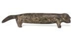 Peggy Ekagina (1919-1993), Kugluktuk (Coppermine)<untitled (shaman transforming into an ermine), c. 1960's, stone, 2 x 11 x 1.5 in. 